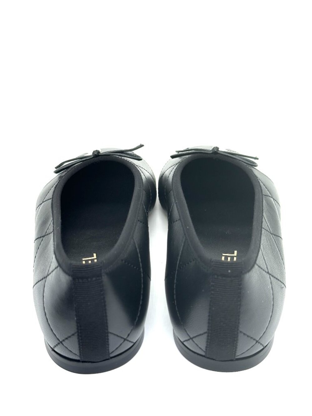 CHANEL 26M Coco Beach Lambskin Leather CC Cambon Bow Ballerina Ballet Flats - Picture 12 of 15